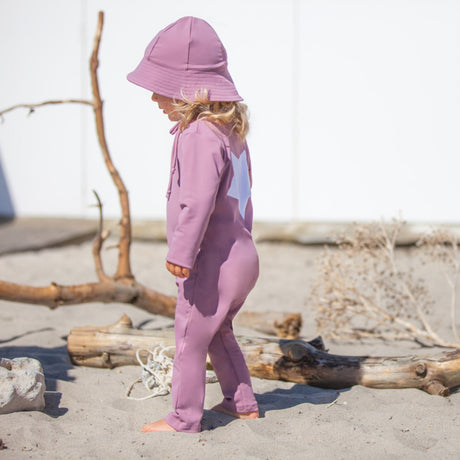 Petit Crabe Heather Lou Star Sunsuit L/S