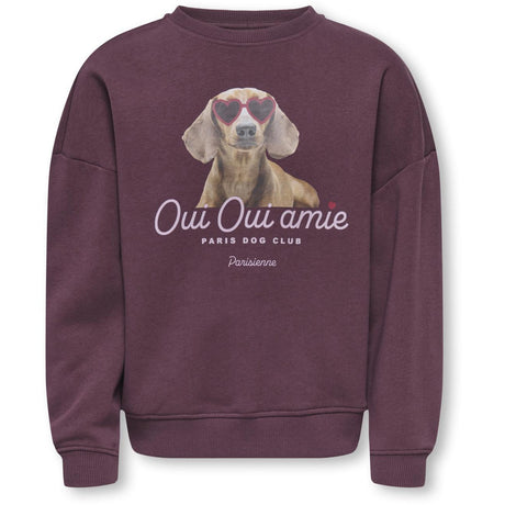 kids ONLY Fudge Oui Kogbila L/S Ovz Print O-Neck Swt Noos