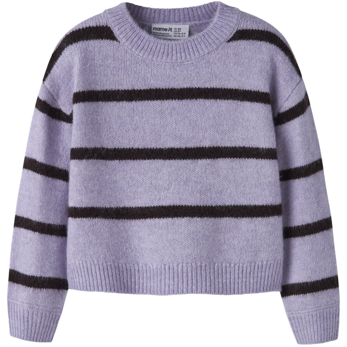 Name It Heirloom Lilac Chocolate Plum Nmfolenska Ls Knit
