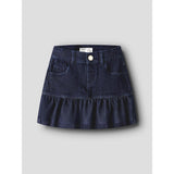 Name It Dark Blue Denim Nmfliv Dnm Glitter Skirt 1208-Lu