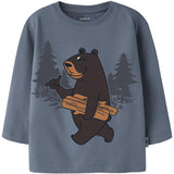 Name It Blue Mirage Nmmotto Ls Nreg Top