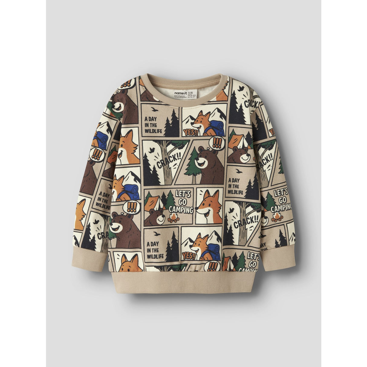 Name It Sesame Nmmoswaldy Ls Nreg Sweat Bru Box