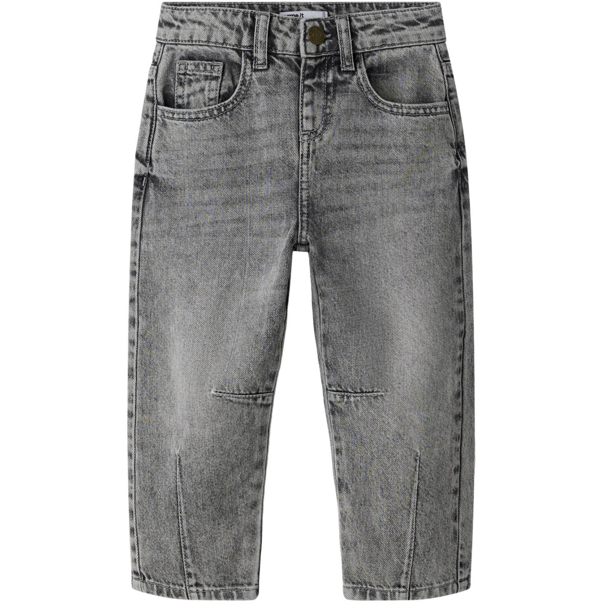 Name It Medium Grey Denim Nmfbella Barrel Dnm Jeans 5518-Bp