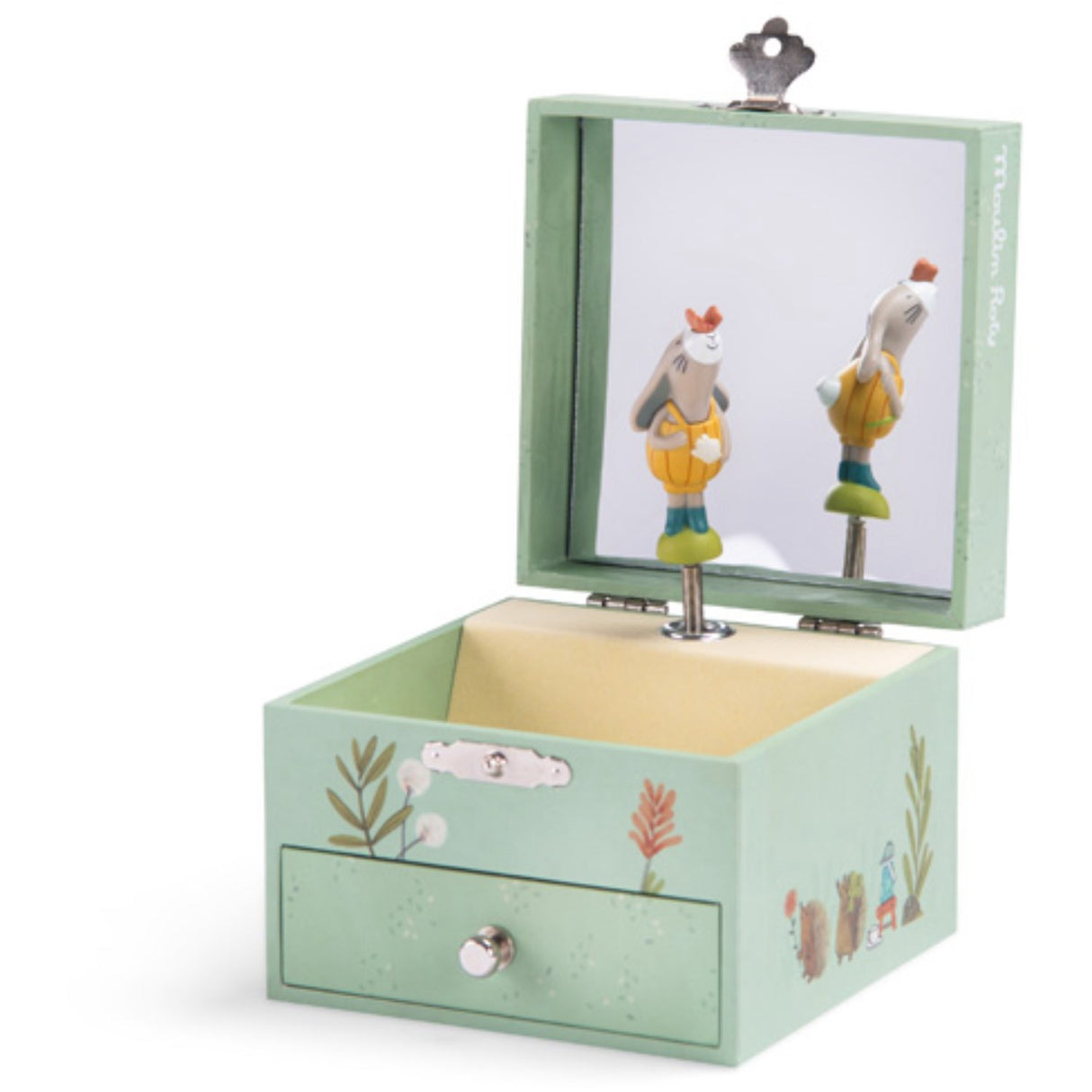 Moulin Roty jewellery box with music - Trois Petits Lapins