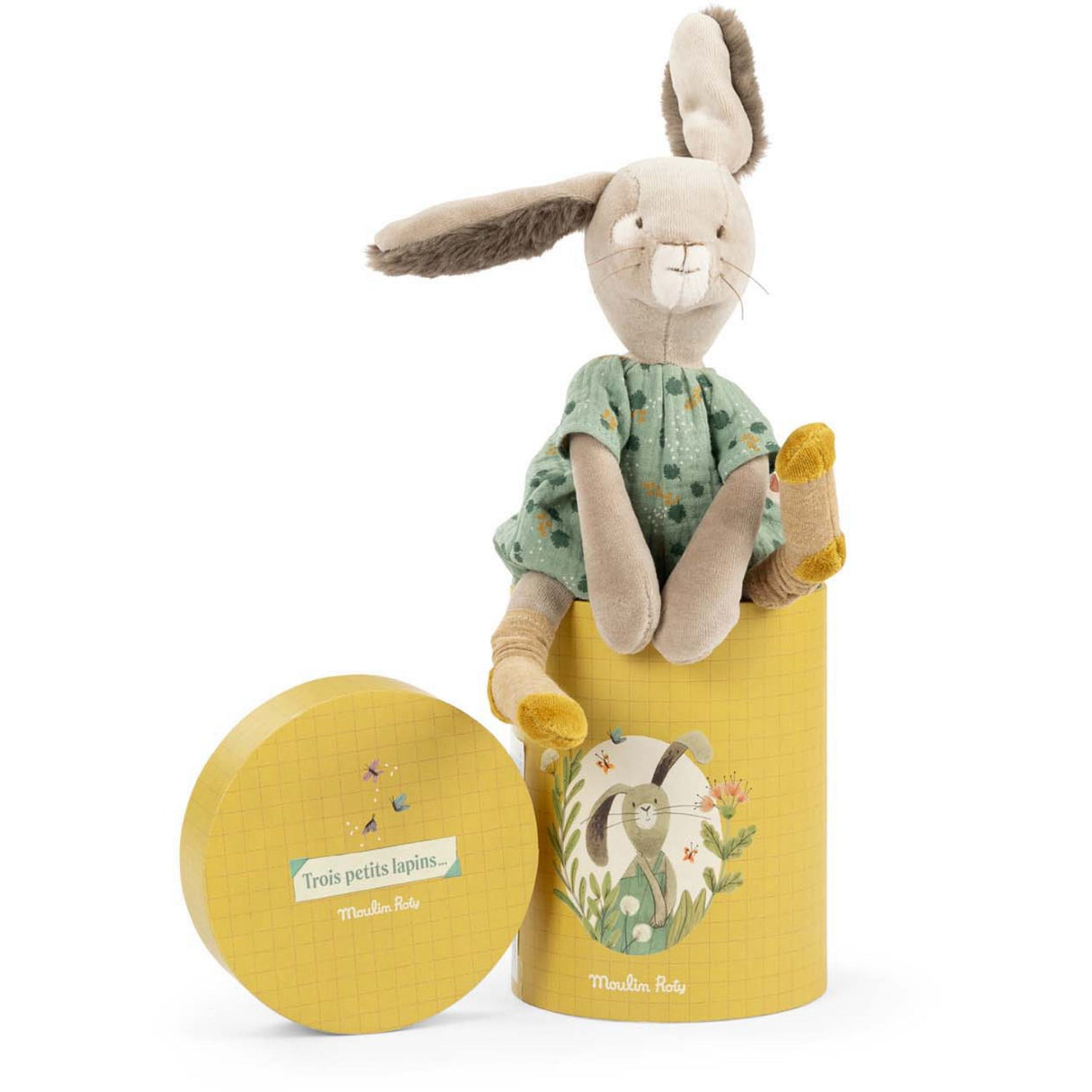 Moulin Roty Rabbit Sauge 34 cm - Trois Petits Lapins