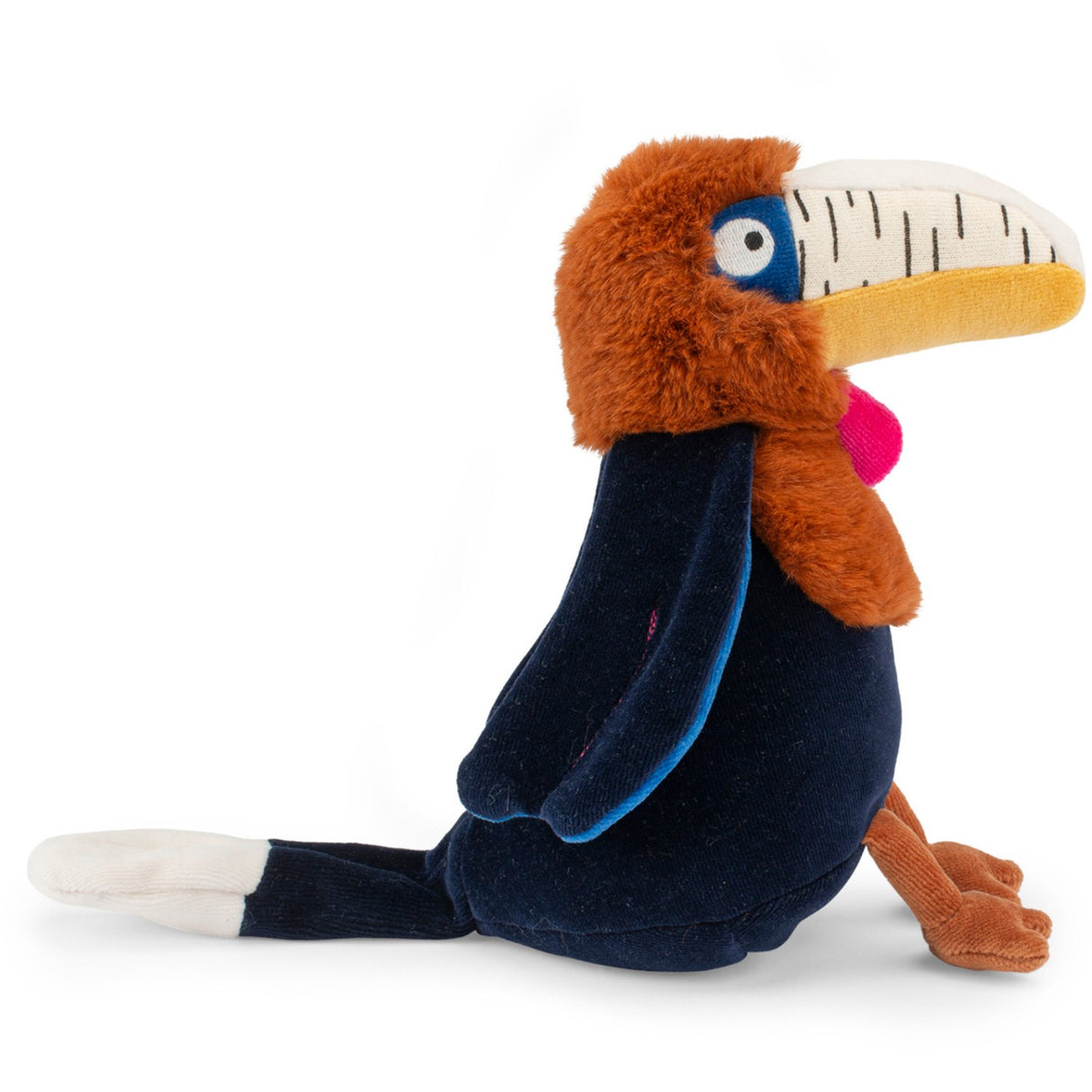 Moulin Roty Soft toy with musical winding - Lychee hornbill 25 cm - La Forêt Mawa