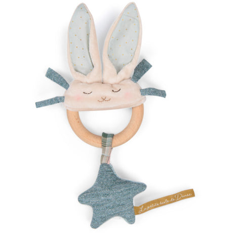 Moulin Roty Wooden Rattle - Rabbit - La petite ecole de danse