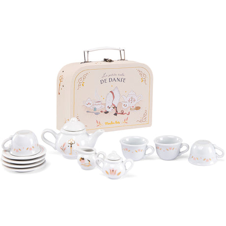 Moulin Roty Tea Set in 11 Piece Suitcase - La Petite École de Danse