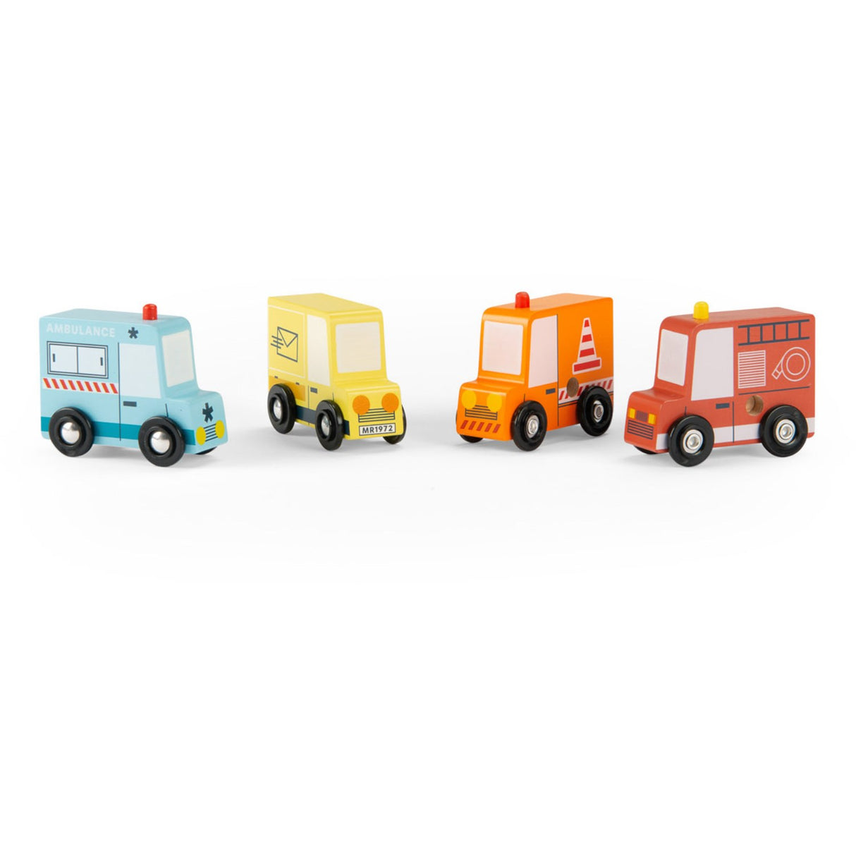 Moulin Roty 4 wooden vans - Avenue du Moulin