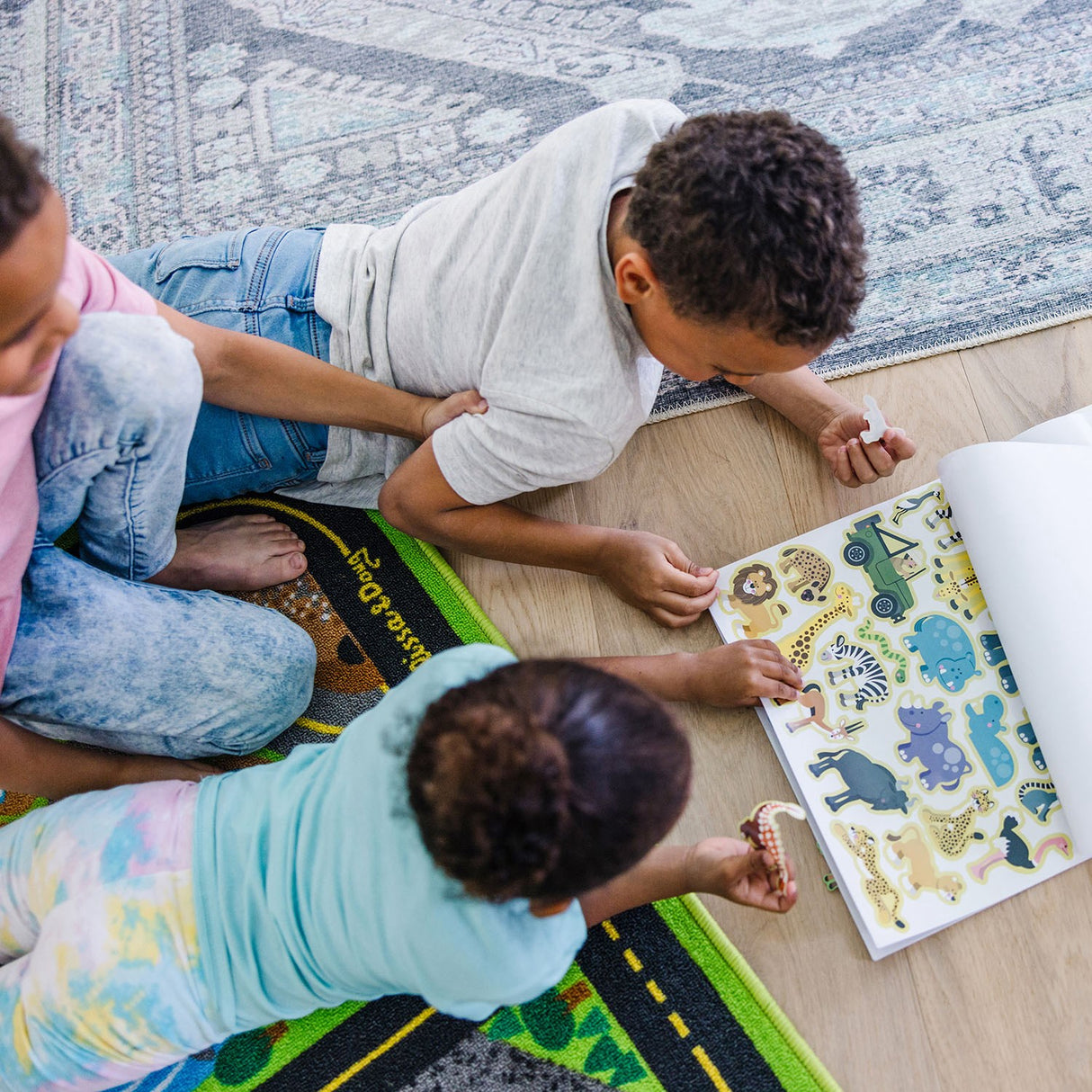 Melissa & Doug Grøn Reusable Sticker Pad Habitats