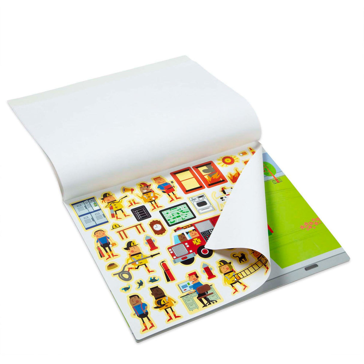 Melissa & Doug Multifarvet Reusable Sticker Pad My Town