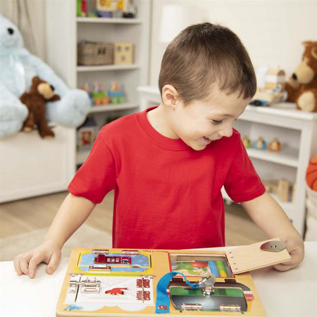 Melissa & Doug Multifarvet Activity Board Locks And Latches