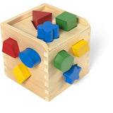 Melissa & Doug Multifarvet Sorteringskasse Kube Wood