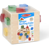 Melissa & Doug Multifarvet Sorteringskasse Kube Wood