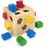Melissa & Doug Multifarvet Sorteringskasse Kube Wood