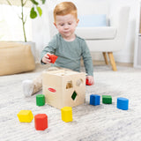 Melissa & Doug Multifarvet Sorteringskasse Kube Wood