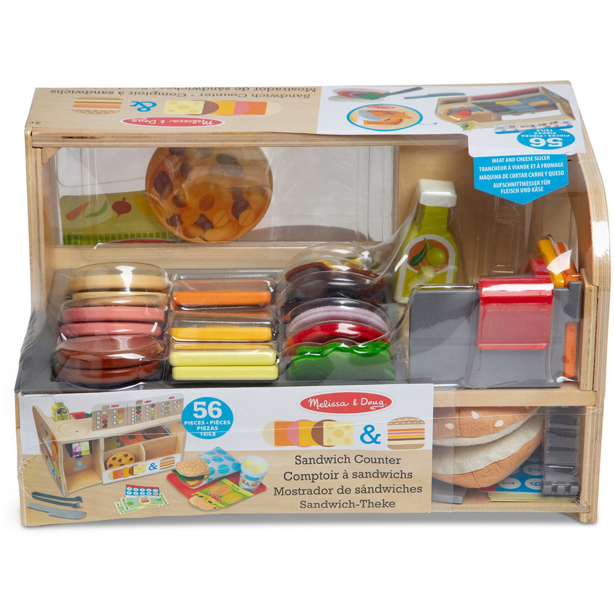 Melissa & Doug Multifarvet Sandwich-Disk Set With 52 Dele