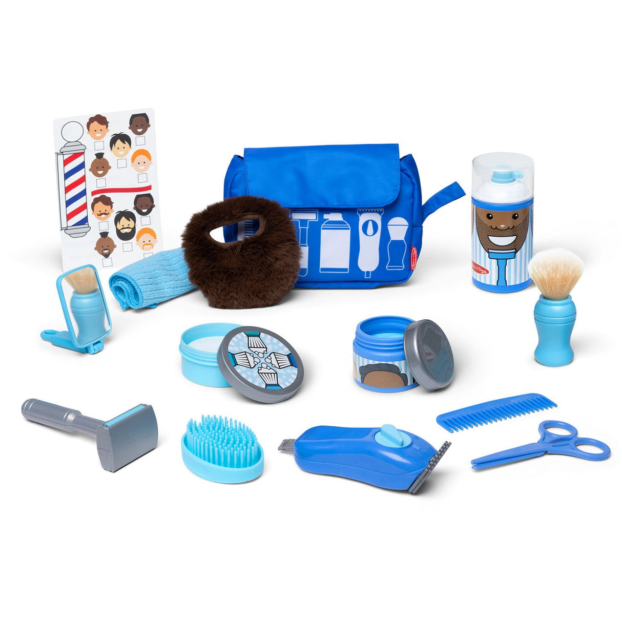 Melissa & Doug Multifarvet Barberingsæt Barber Shop Play Set