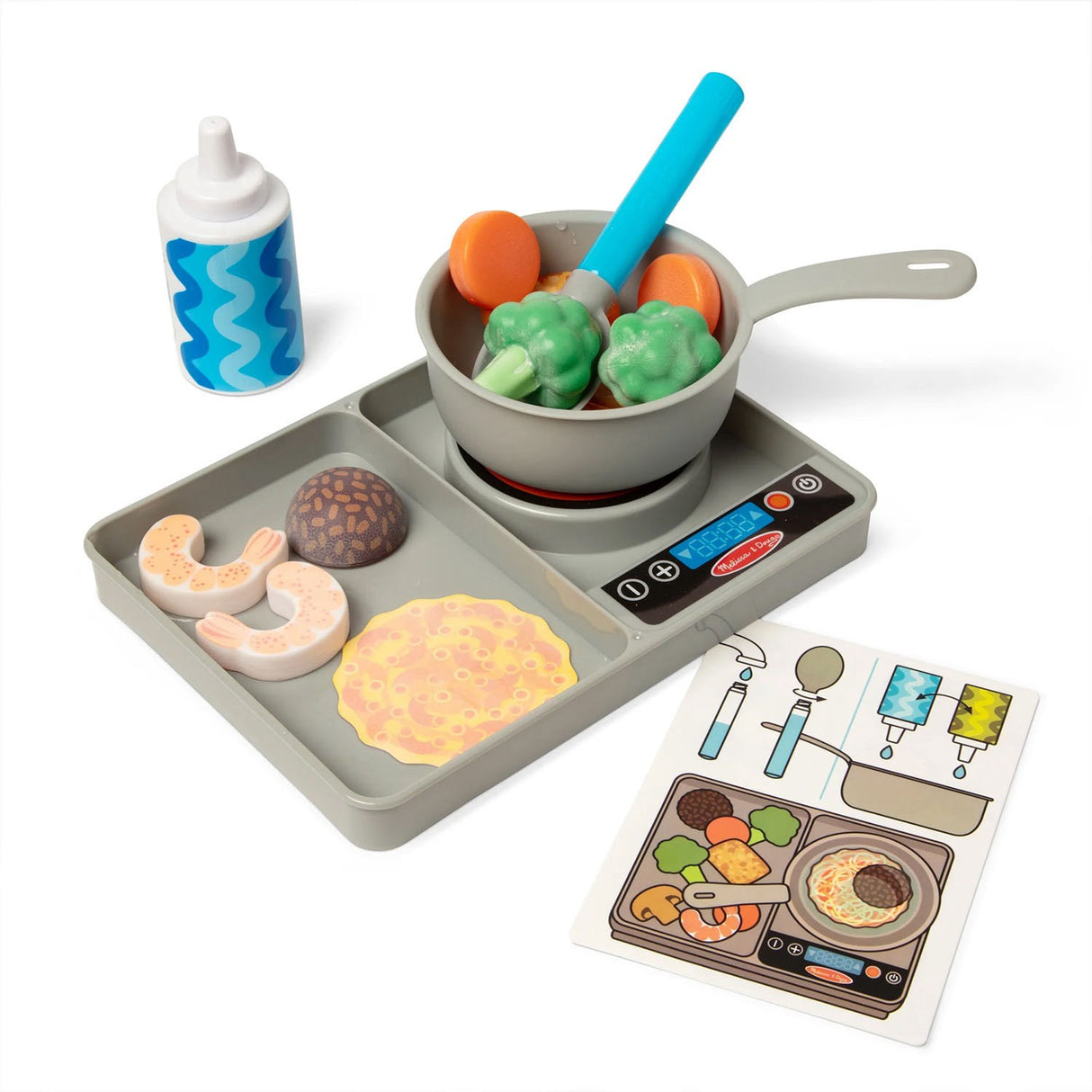 Melissa & Doug Multifarvet Legesæt - Water Wow! Simmer & Stir: Kogeplade-Sæt