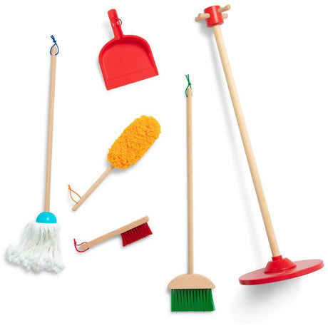 Melissa & Doug Multifarvet Dust, Sweep & Mop
