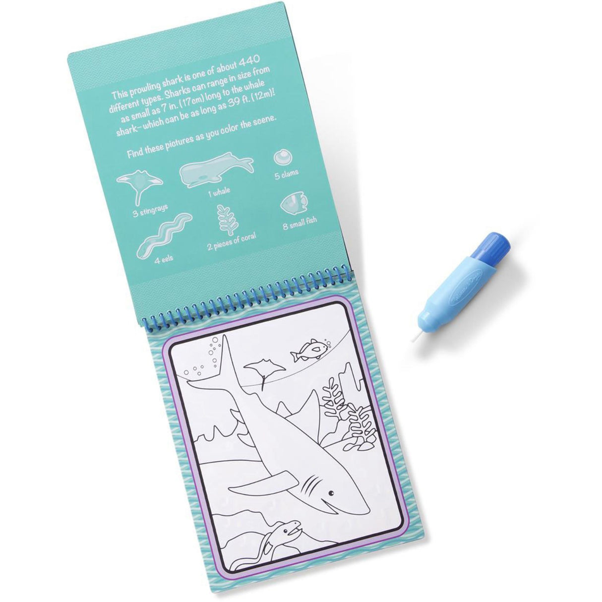 Melissa & Doug Blå Water Wow! Water-Reveal Pad Under The Sea