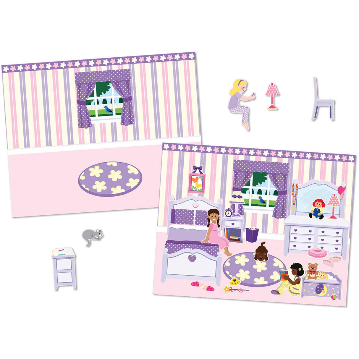 Melissa & Doug Multifarvet Reusable Sticker Pad Play House!