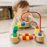 Melissa & Doug Multifarvet Wooden First Bead Maze