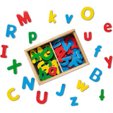 Melissa & Doug Multifarvet Wooden Magnets Alphabet