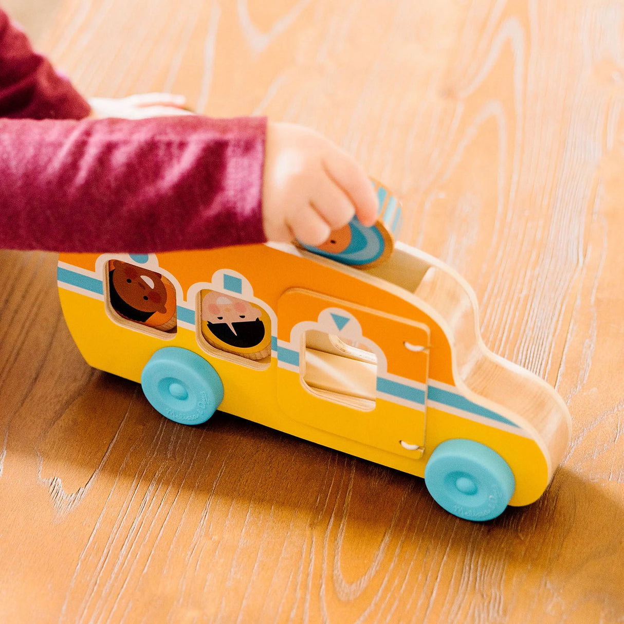 Melissa & Doug Multifarvet Bus - Go Tots - Rul Og Kør
