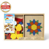 Melissa & Doug Multifarvet Mønster-Leg - Wood - Set With Blocks Og Plader