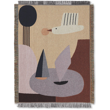 Ferm Living Multi Bird Tapestry Blanket