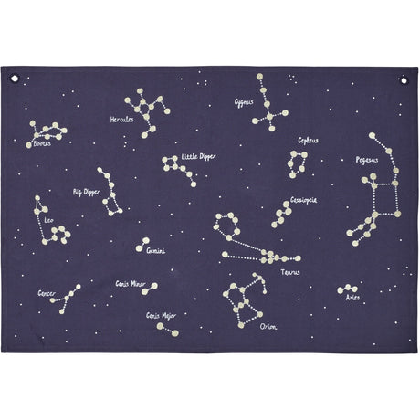 Ferm Living Dark Blue Constellation Textile Map