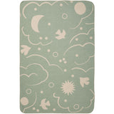 Ferm Living Tea Green/Parchment Skye Blanket
