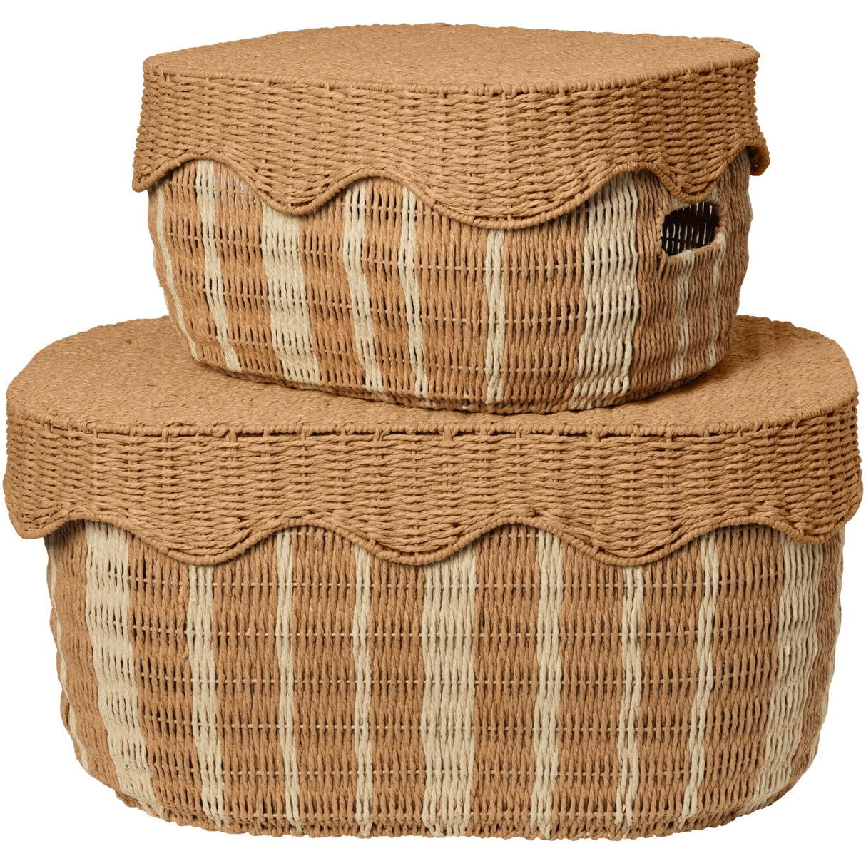 Ferm Living Natural/Off-white Rivan Storage Baskets 2 Pack