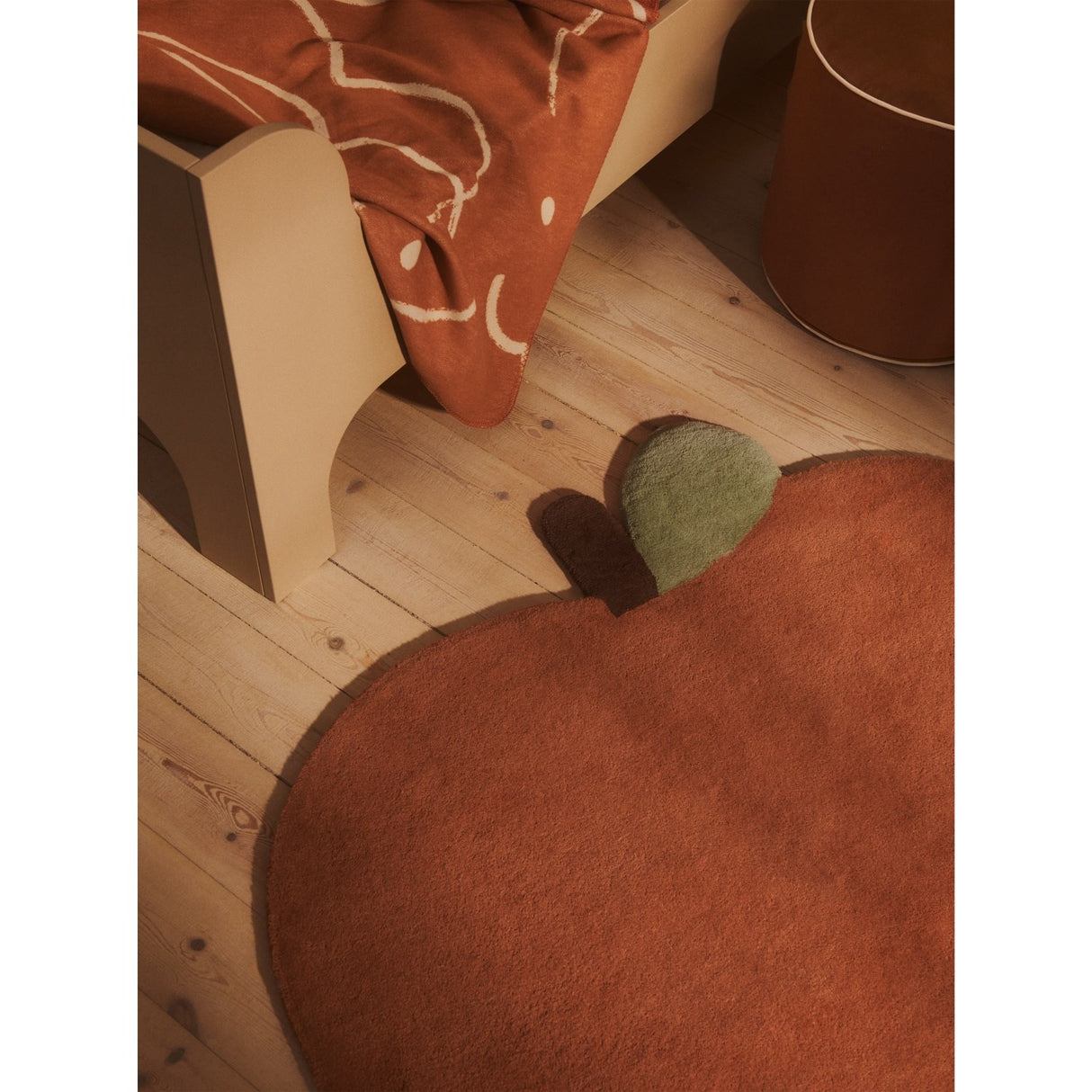 Ferm Living Sienna/Parchment Skye Blanket
