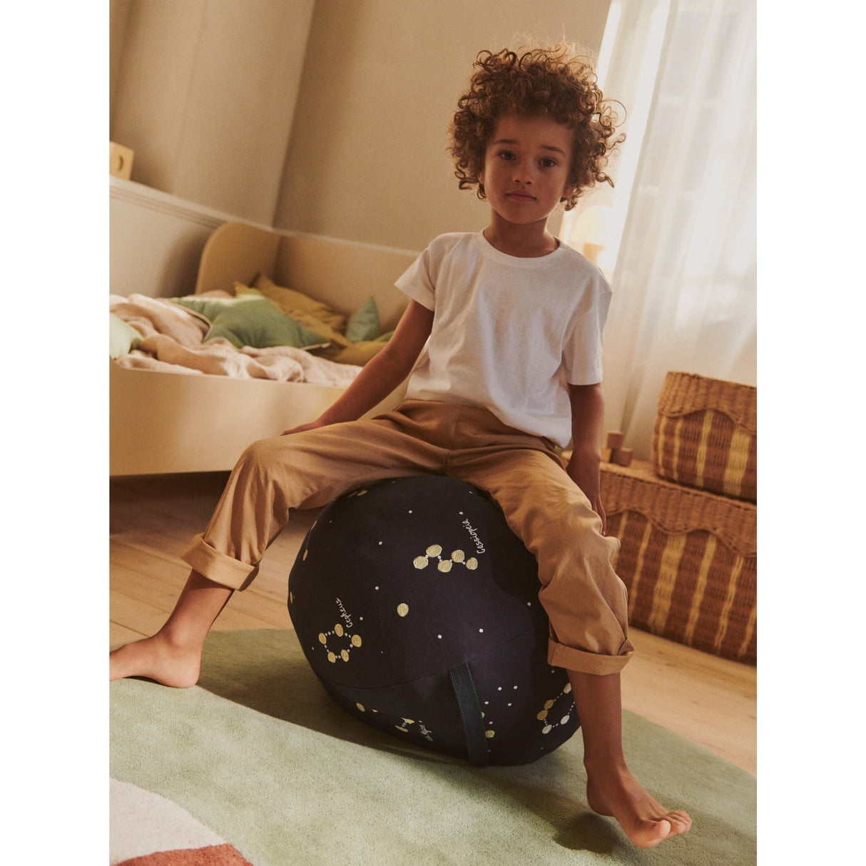 Ferm Living Dark Blue Constellation Pouf