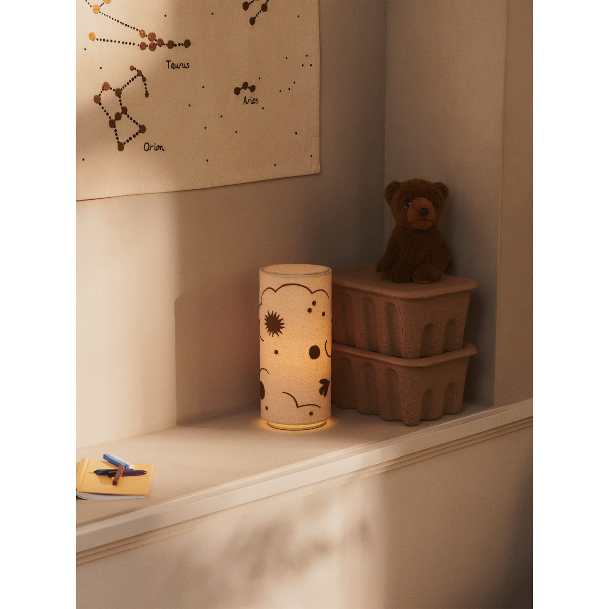 Ferm Living Natural/Bronze Skye Table Lamp