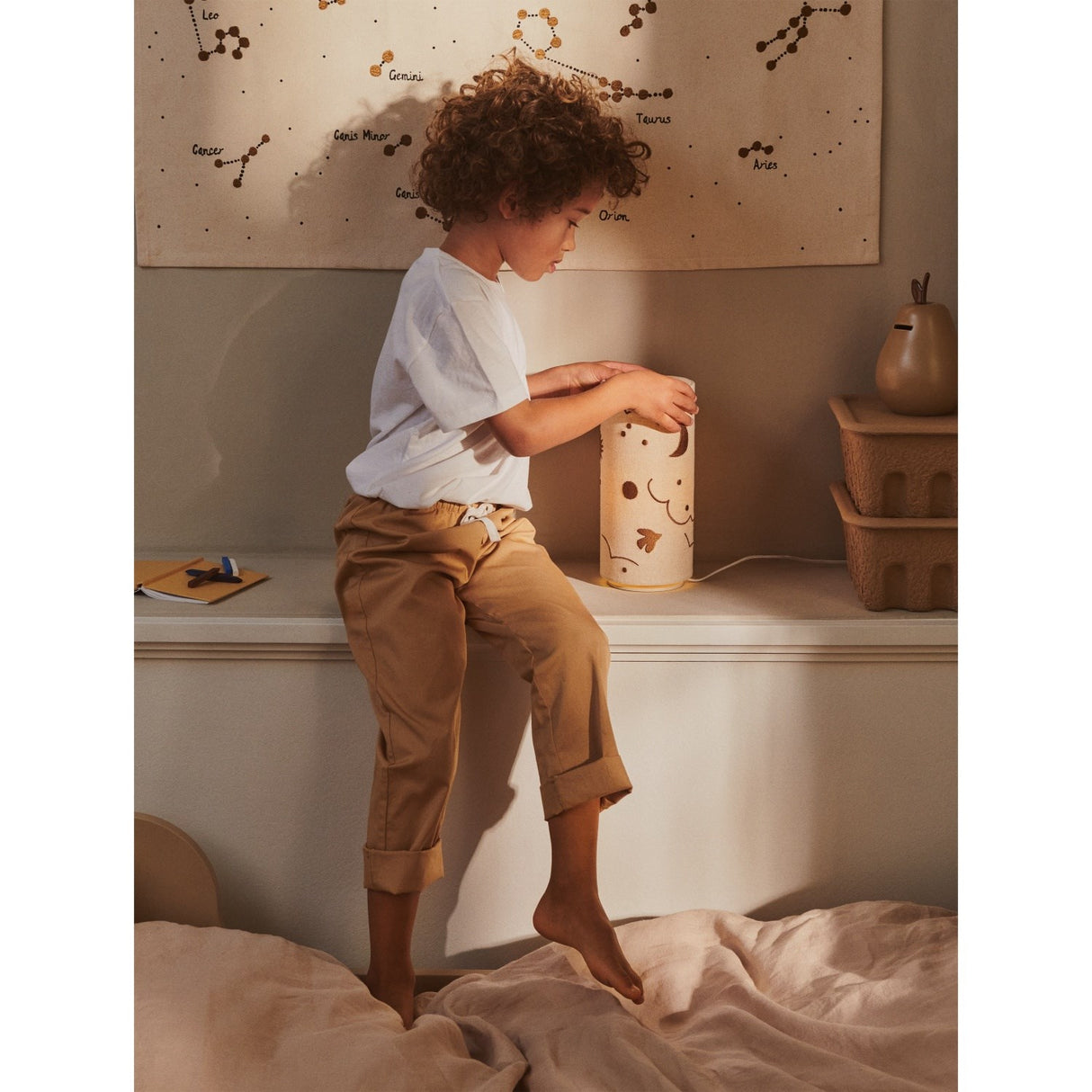 Ferm Living Natural/Bronze Skye Table Lamp