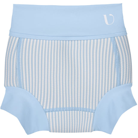 Vanilla COPENHAGEN Blue Swim Pants Neoprene Seersucker