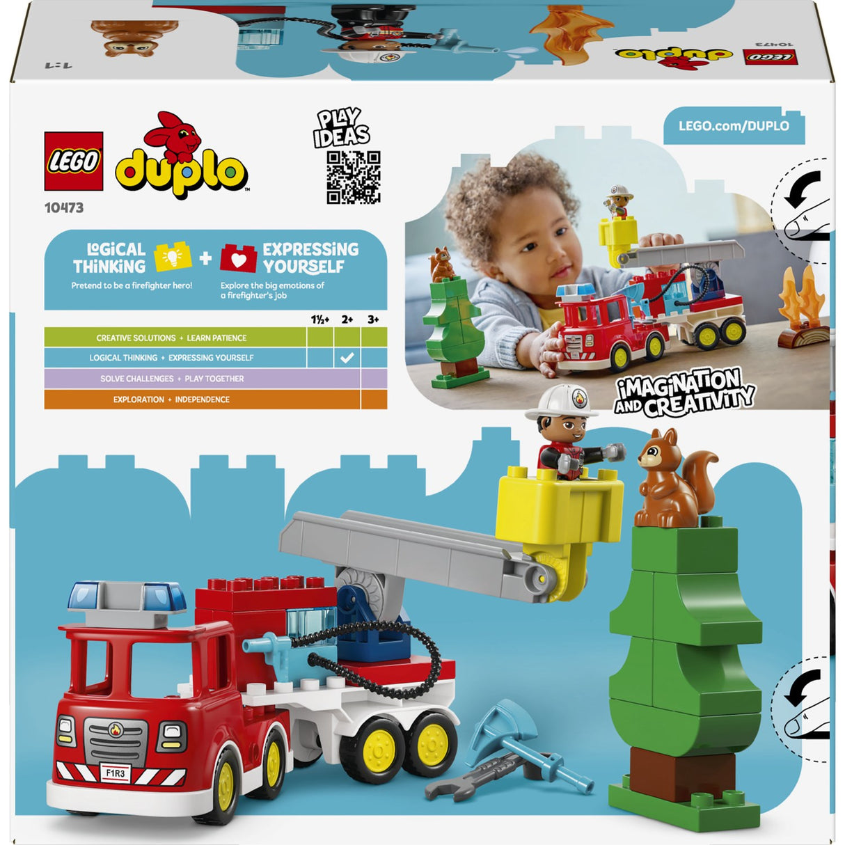 LEGO® DUPLO Town Brandbil Med Slange And Brandmand 10473