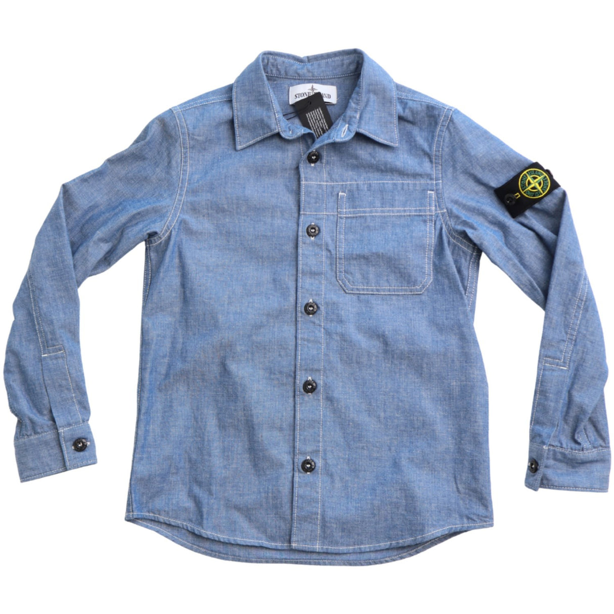 Stone Island Sky Blue Shirts