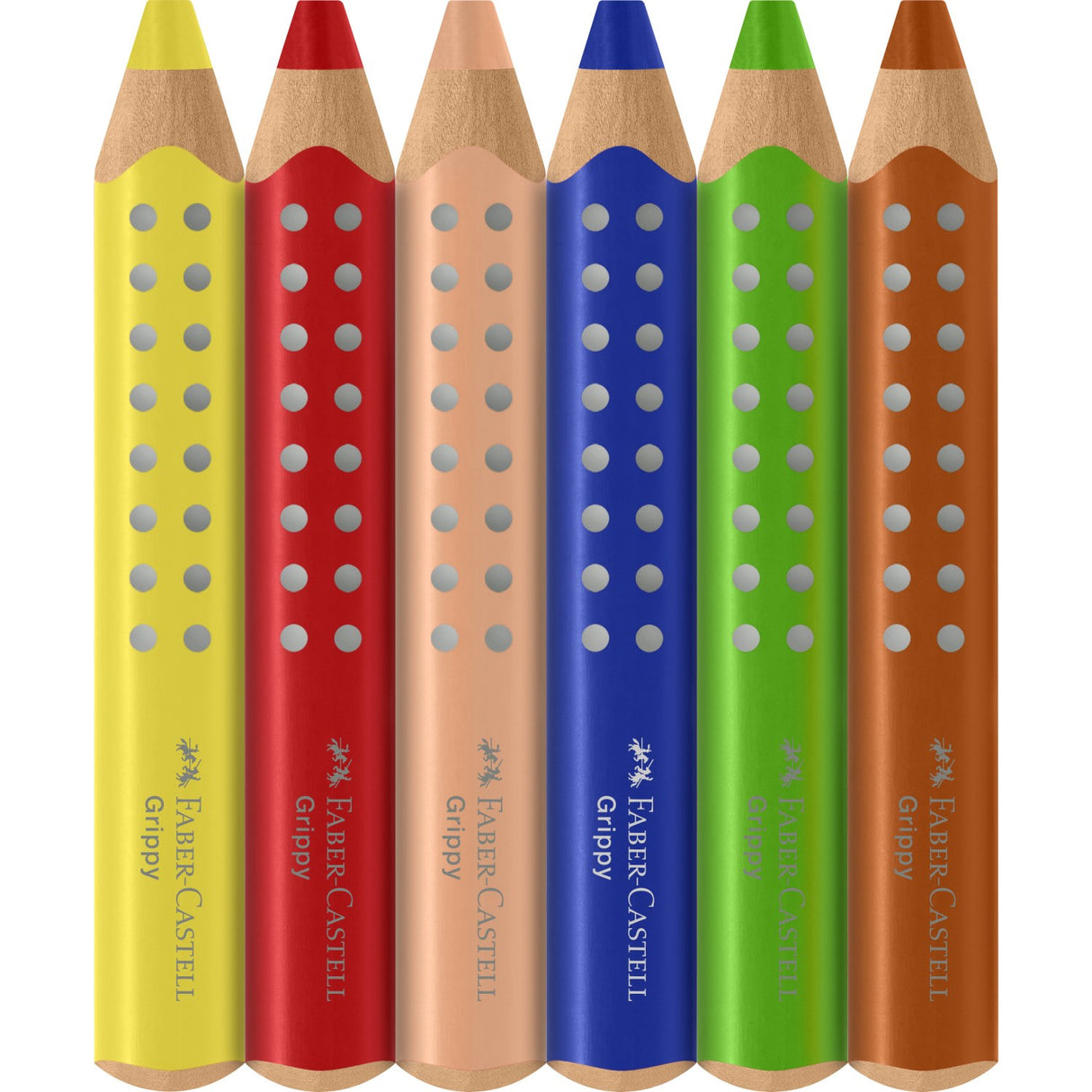 Faber-Castell Grippy XXL Jumbo 6 Ass+Tips