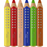 Faber-Castell Grippy XXL Jumbo 6 Ass+Tips