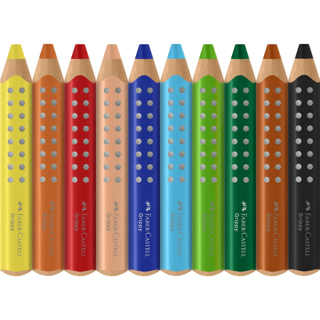 Faber-Castell Grippy XXL Jumbo 10 Ass+Tips