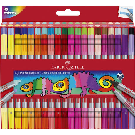 Faber-Castell markers double thick/thin 40 pcs