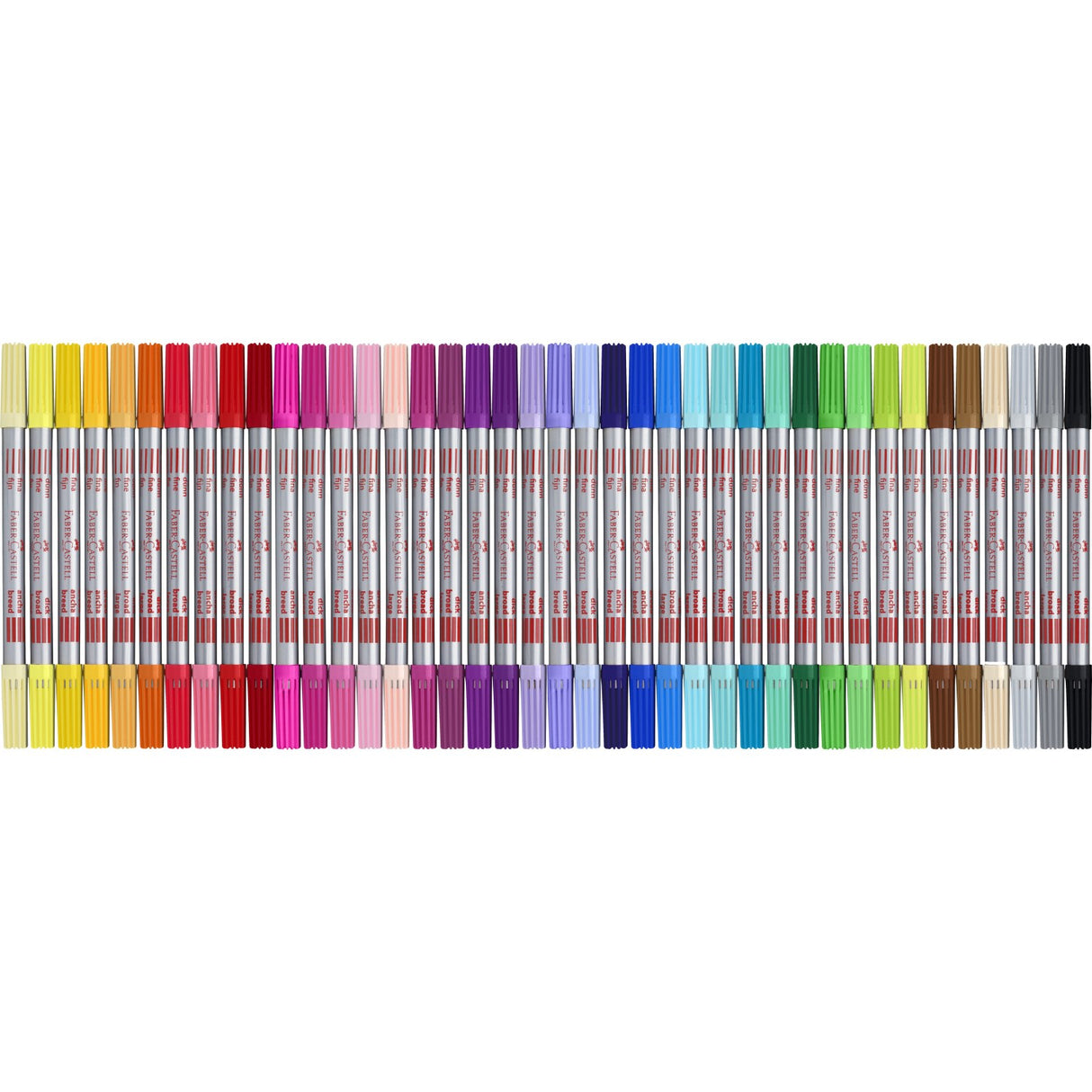 Faber-Castell markers double thick/thin 40 pcs