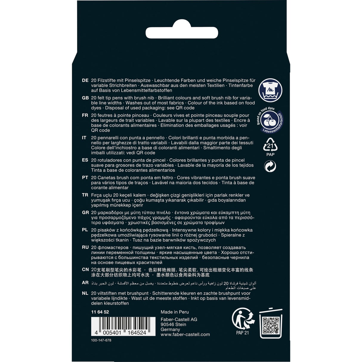 Faber-Castell Black Edition Tusser 20 Ass