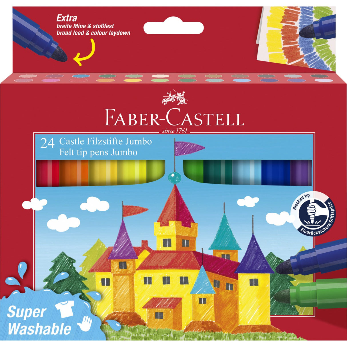 Faber-Castell Jumbo Markers 24 pcs