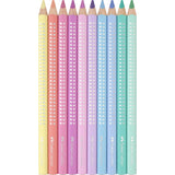 Faber-Castell Jumbo Sparkle Crayons Pastel
