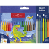 Faber-Castell Tusser Dinosaurus 8+3 METALLIC